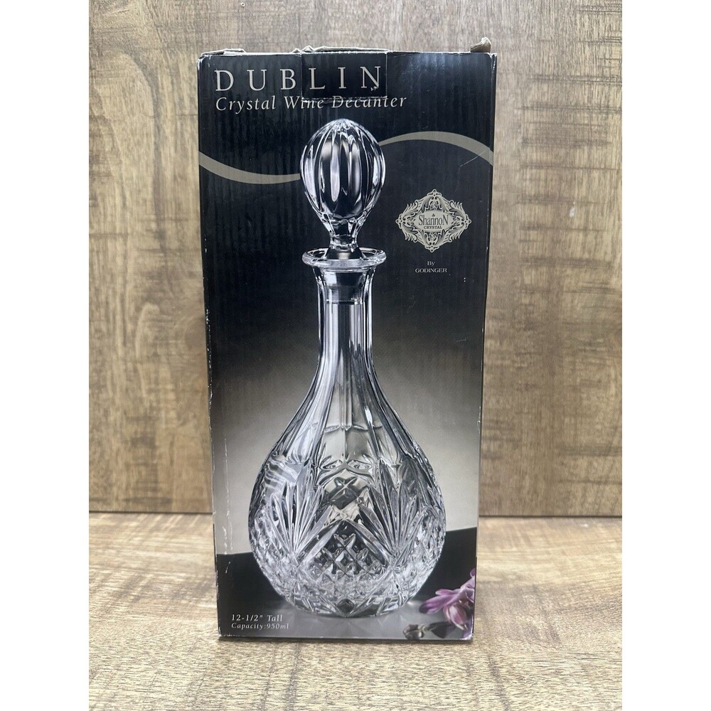 Shannon Crystal by Godinger Dublin crystal wine decanter